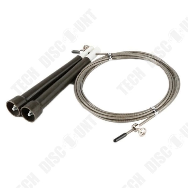 TD® Fitness Accessories - Bodybuilding, Ny 3M ståltrådslängd justerbar hopprepsutrustning - Rosa