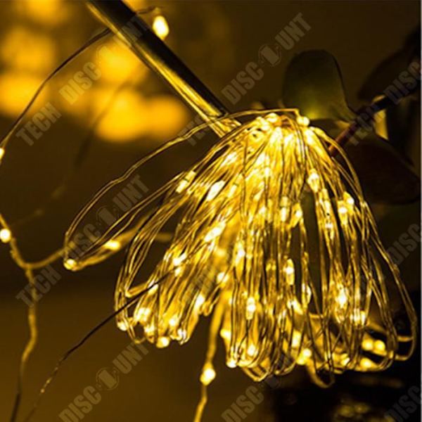 LED Ljusgirland - Tech Discount® - 100 LEDs - Fjärrkontroll - 10m - IP44