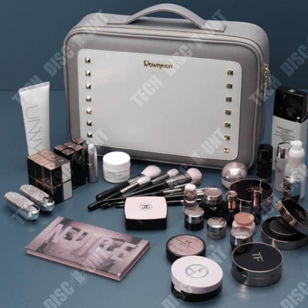 TD® Mode og makeup kosmetikstaske med stor kapacitet, manicure salon, tatovering, broderi, kuffert og opbevaringspose til makeupartist.