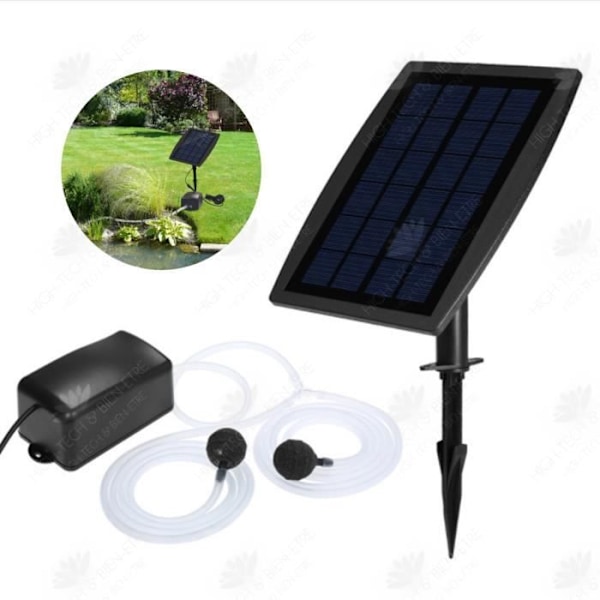 HTBE® Happipumppu Ulkopuolinen aurinkosähkölaitteella varustettu kalastusalusten hapettaja Akvaariokalastustarvikkeet