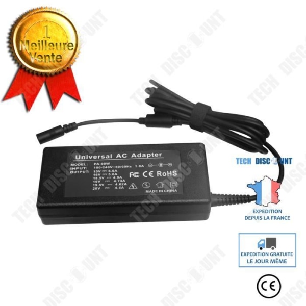 TD® Universal multifunktionell bärbar laddare 90w 15-20v strömadapter för automatisk igenkänning