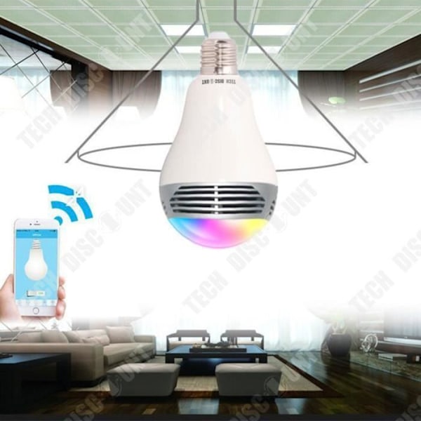 TD® Bulb Speaker bluetooth ansluten smart färgglad LED-kontroll hembelysning färgbyte stämningslampa