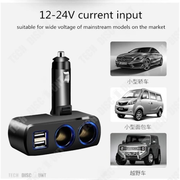 Autopistoke TD® 3.1A Kaksinkertainen USB Langaton Turvallinen ja Nopea Lataus