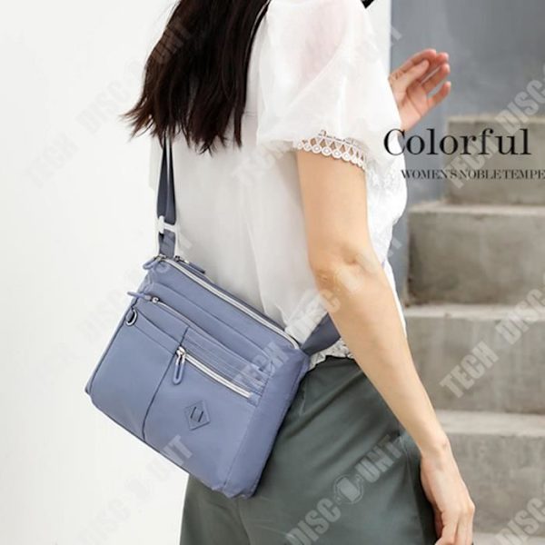 TD® Kvinnors mångsidig vattentät ryggsäck med stor kapacitet Canvasväska Mode Enkel One Shoulder Messenger Bag Nyl Ryggsäck