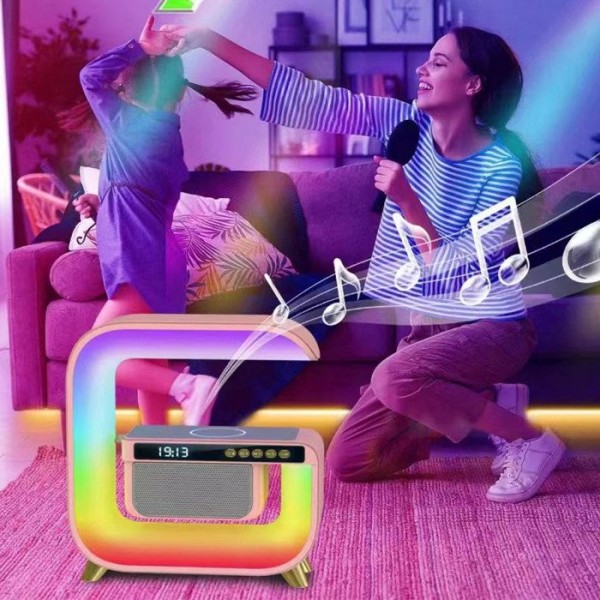 Bluetooth-kaiutin TD® 1500MAh (18650) Herätyskello ajastimella Langaton laturi 10W
