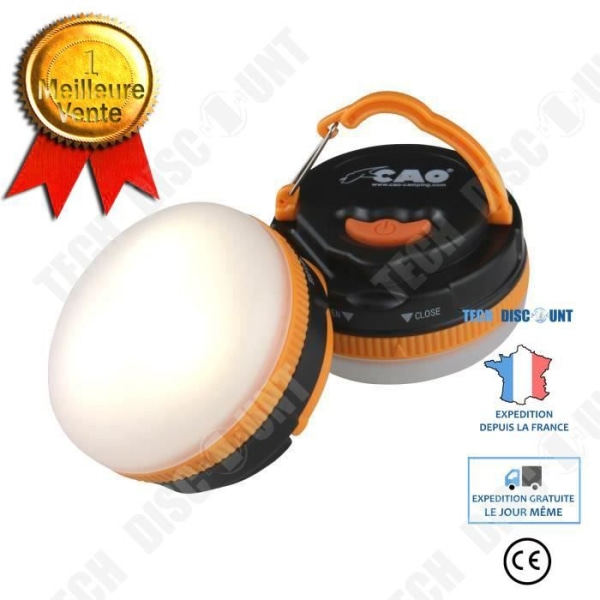 TD® CAMPING lamp boll 3 LED - Lampa för utomhusbelysning camping, vandring natt utomhus läger belysning