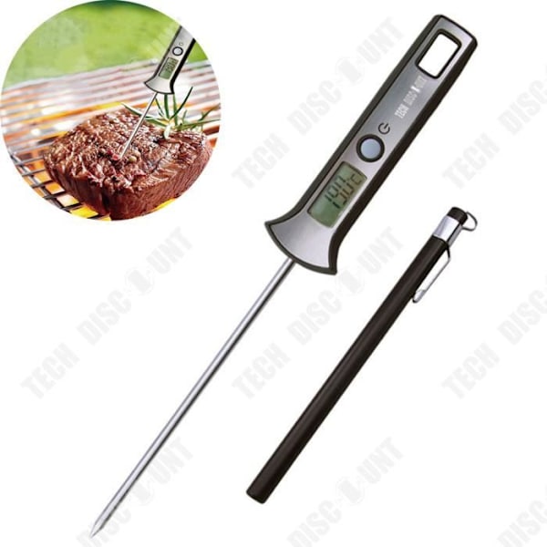 TD® Sonde til digital termometer med hurtiglæsning, mat metal i rustfrit stål, kogt