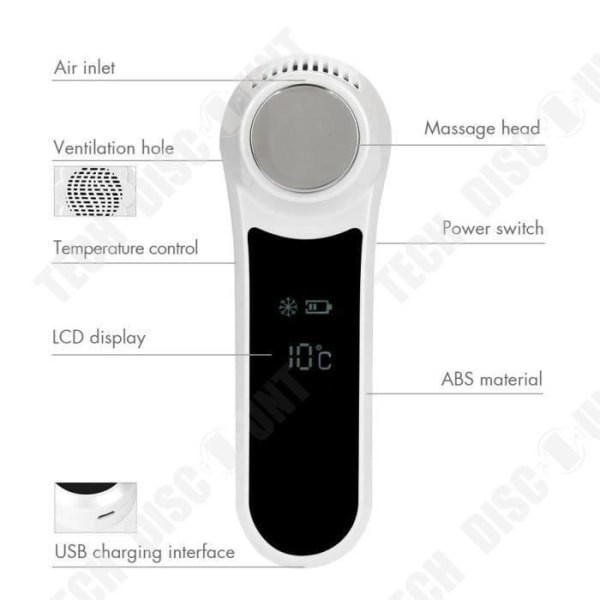 TD® Bærer ansigt/ hud booster ansigtspleje vibrationsmassage enhed ernæring skønhed
