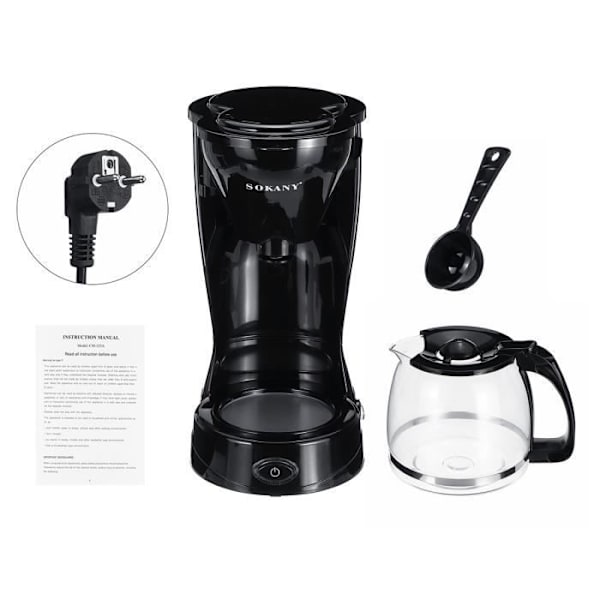 Hushålls mini automatisk dropp kaffemaskin liten kaffemaskin