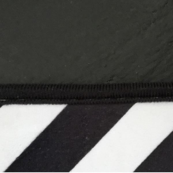 TD® Moderne stue tæppe - 160 x 230 cm - 100% polypropylen frisé - Sort Svart