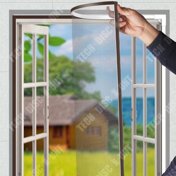 TD® Itse liimautuva hyttysverkko 50*110cm Hankauksenkestävä Hyttys- ja pölytiivis Magneettinen hyttysverkko Vit