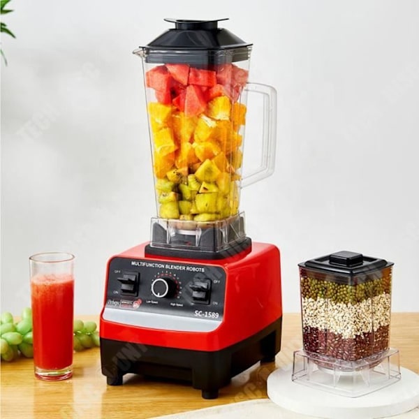 TD® multifunktionell dubbelkoppsväggbrytare, hushållsmixer med hög effekt, smoothie och fruktjuicer