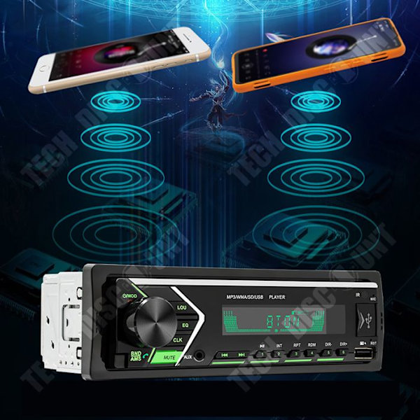 TD® Bilradio Bluetooth 12V MP3-afspiller til bil Håndfri Bluetooth ændring af bilens lydsystem