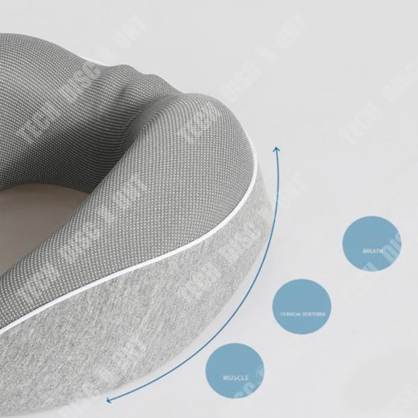TD® Bärbar nackkudde U-formad nackkudde Memory Foam Resekudde Slow Rebound Flygplanskudde