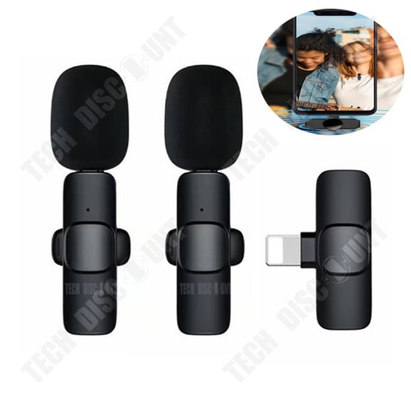 TD® Lavalier Mikrofon Dator Utomhus Live Broadcast Brusreducering Bluetooth trådlös mikrofon