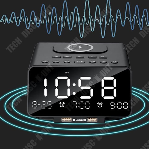 TD® Bärbar Bluetooth-högtalare Bluetooth 5.0 Flertalsläge Snabbladdare Trådlös för mobiltelefon Väcker Bluet