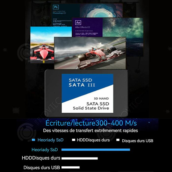 INN Intern Harddisk INN® 1To SATA3,0 SSD højhastighedsoverførsel 350 M/s med systemet Winxp+Windows7/8/10/11+OS harddisk sol