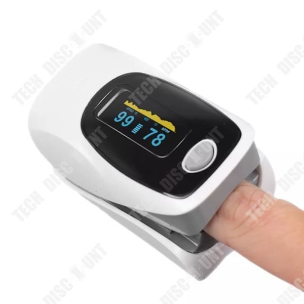 TD® Finger Clip Typ Body Index Meter Hem Ljusstyrka Justerbar Touch Monitor Liten och bärbar