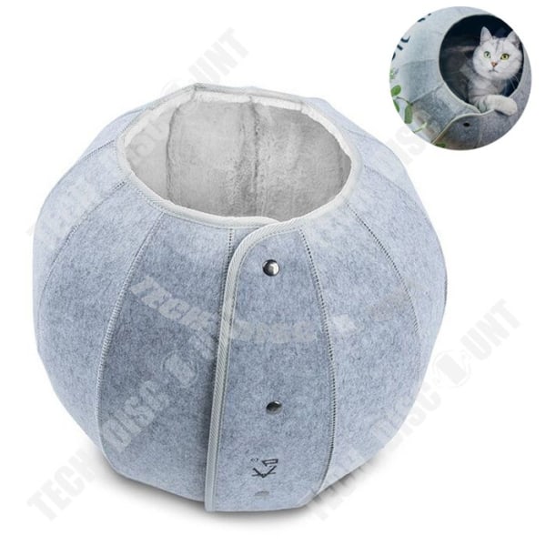 TD® Round Cat Nest Multifunktionell Cat Tunnel Vikbar Andas Cat Nest Pet Supplies 41*38*28C