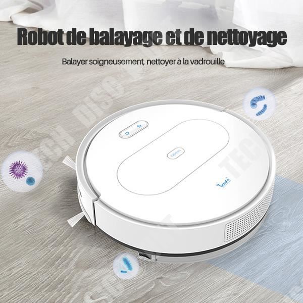 TD® Smart Sweeping Robot Sopa, dammsuga och moppa allt-i-ett automatisk uppladdningsbar fjärrkontrolldammsugare