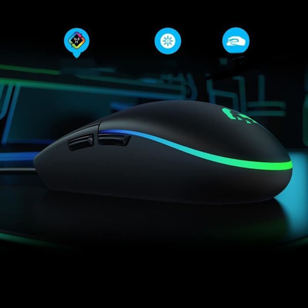 Gaming kabelmus - Uspecificeret - Optisk - LED-baggrundsbelysning - USB - 1,5 m