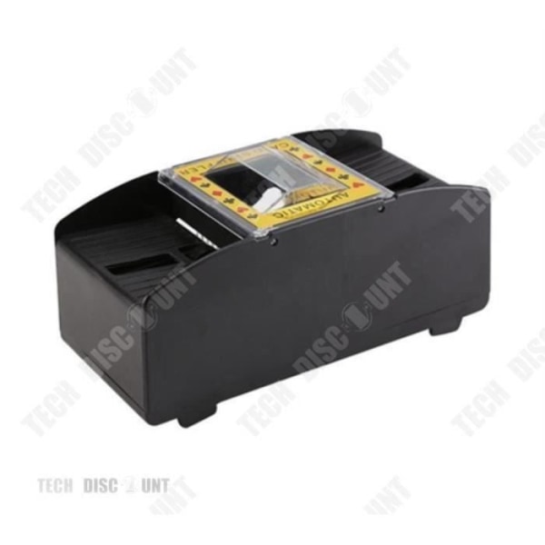 Tech Discount Automatic Card Shuffler - Svart - För kortspel - Kompakt och praktisk Svart