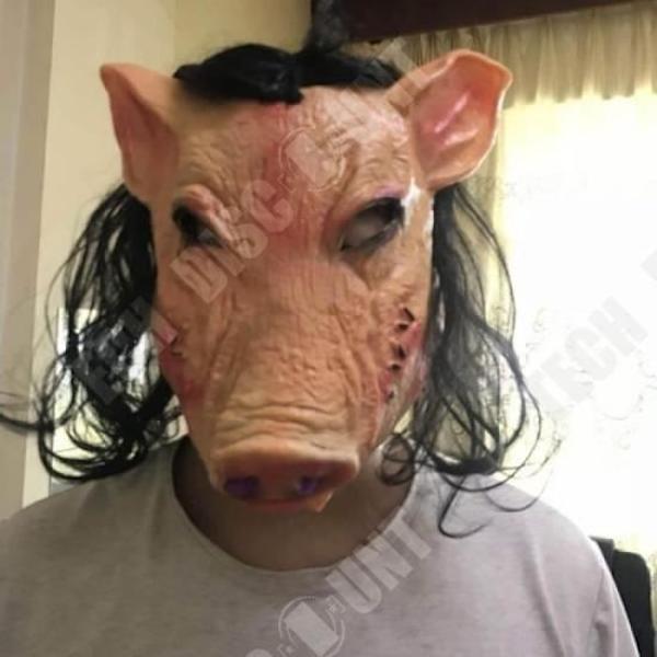 TD® Halloween-latexpossu-maski - Festivaalit Tapahtumat Fantasia Kasvo- ja Hiusmaski "La PURGE"