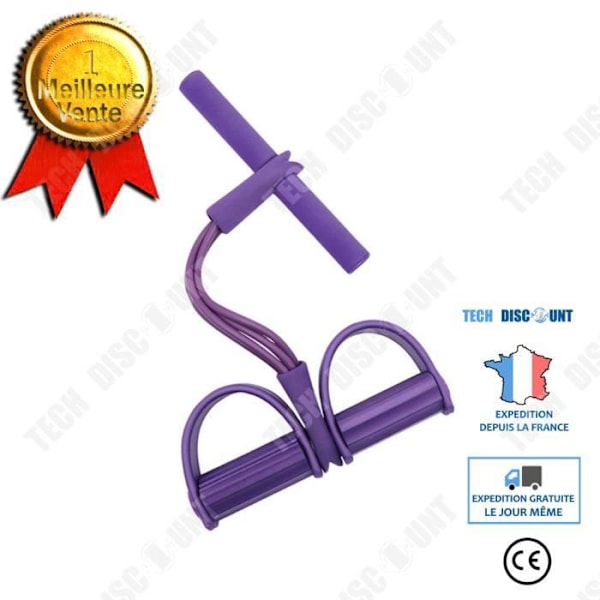 TD® Midja Fitness Pedal Tränare Viktminskning Träning Sport Sit Ups Män Kvinnor Extra - Lila