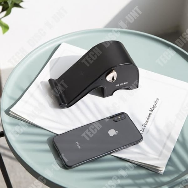 Universal TD® mobiltelefon trådlös laddningsbas Dual line snabbladdning kan användas som stativ