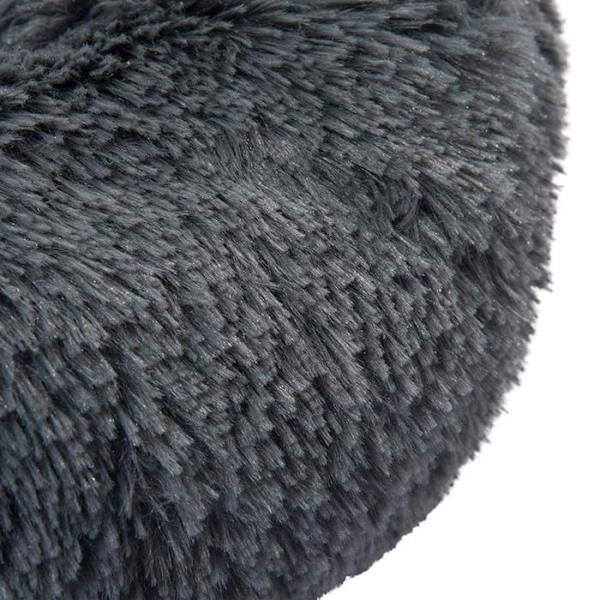 TD® Kurv, Seng, Sofa, Kasse, Pude til Kat Hund - Vaskbar Rund Modstandsdygtig over for Lang Hår, Foldbar til Mørkegrå, S 50CM Confor