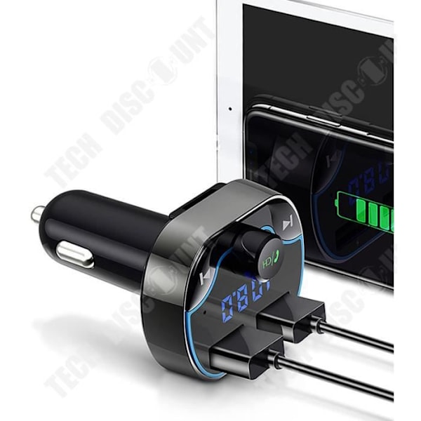 FM Bluetooth-lähetin, Bluetooth-autosoitin MP3 -sovitin, langaton radiokitti, TF-kortti, USB-avain, ALBY BEAUTY
