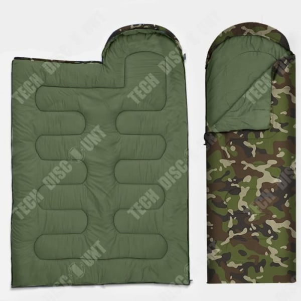 TD® Camouflage sovepose omslagstype camping udendørs rejse varm og åndbar voksen vinter bomuldsforstærket ti