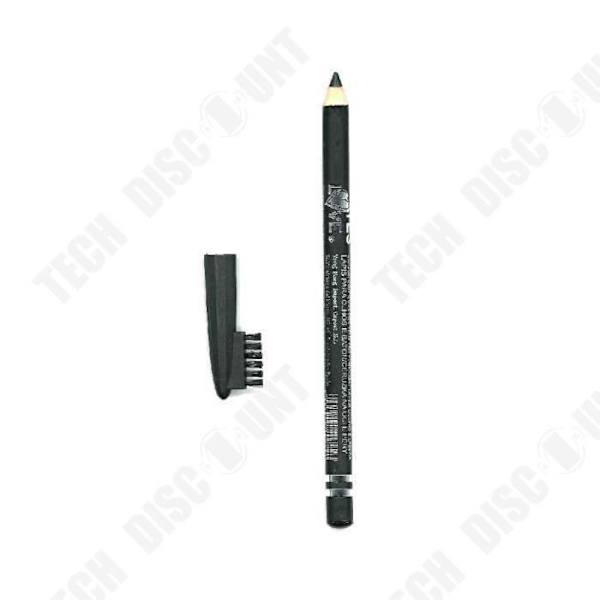 TD® Crayon Noir til Øjne og Læber med Øjenbrynsbørste - Kosmetik, Makeup - Intensiv Sort