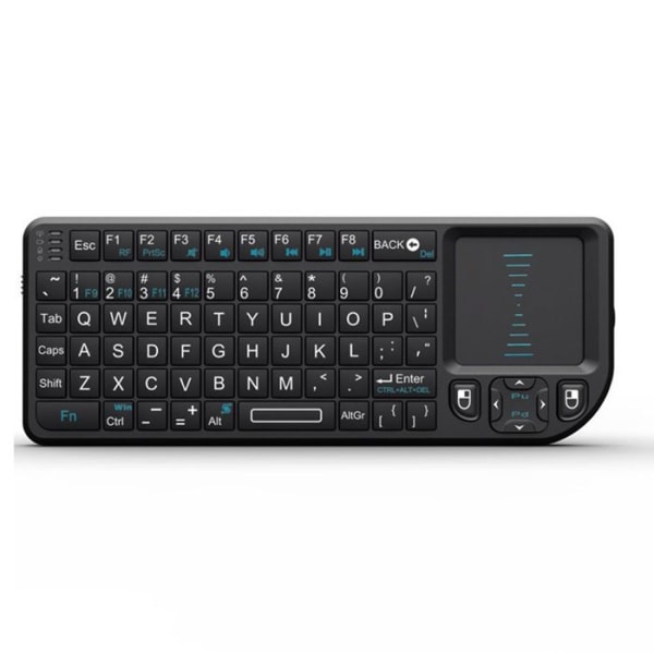 Trådlöst tangentbord - TD® - Minitangentbord med pekplatta - Laddningsbart - Plug and play - 90 grader vändbart