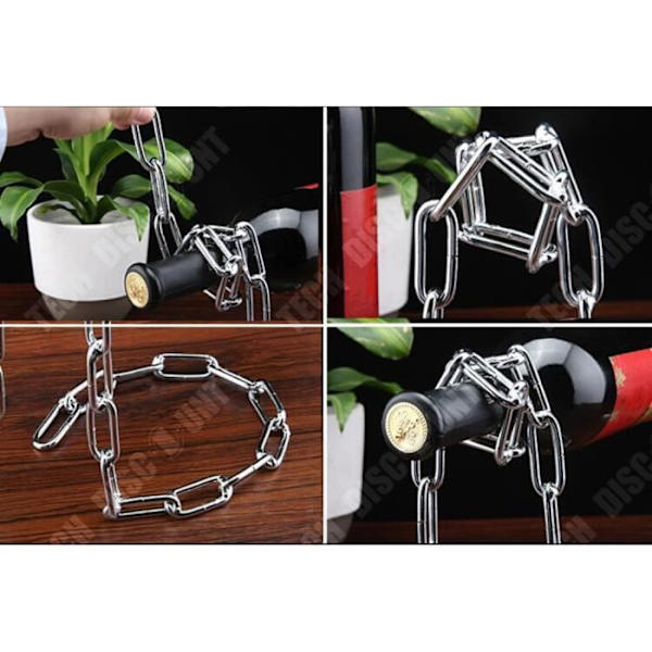 TD® Magic Wine Hanging Rack / Serpentinkedja / Trådrep / Flaskhållare