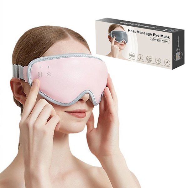 Lämmitettävä 3D -hierontamaski, ladattava silmille, lämmin, unta varten, voi lievittää silmien väsymystä.