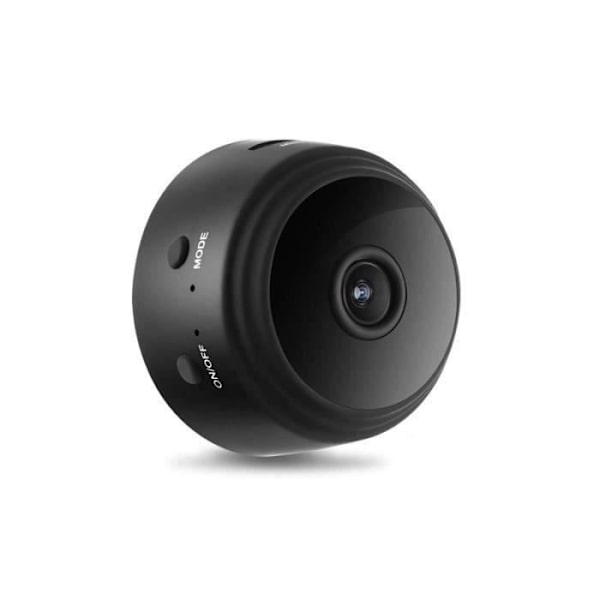 HD 1080P Wifi Spy Camera Remote Night Vision - TK Svart