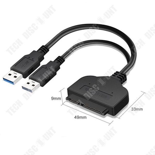 TD® Easy drive-kabel USB till 3.0-adapter extern SSD sata easy drive-kabel 2,5 tum bekväm enkel enhetskabel för kabeladapter