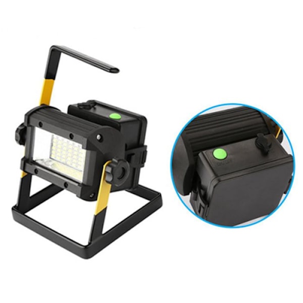 TD® LED-kannettava ladattava lampun lyhty - Telttavalaisin - Kalastusvalo 18650 & Laturi - 36 LEDiä, kestävä jalustalla