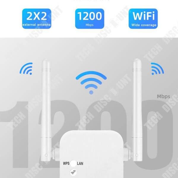 TD® WIFI signalförstärkare kopplad till booster 1200M5G trådlös routing dubbelfrekvens dubbel antenn repeater genom