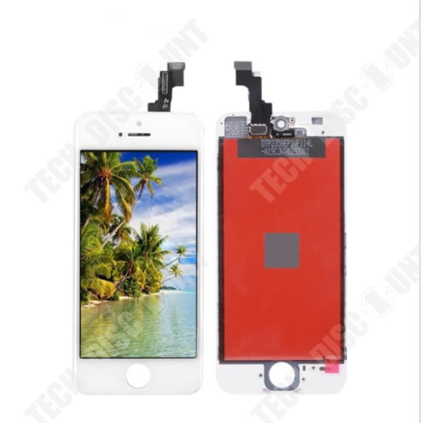 TD® LCD-skärm + Pekskärm Iphone 5 Vit