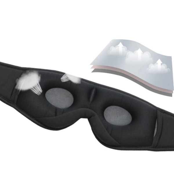 TD® 3D Smart Eye Mask Trådlös Bluetooth 5.0 Music Sleep Phone Funktion Blackout Eye Mask