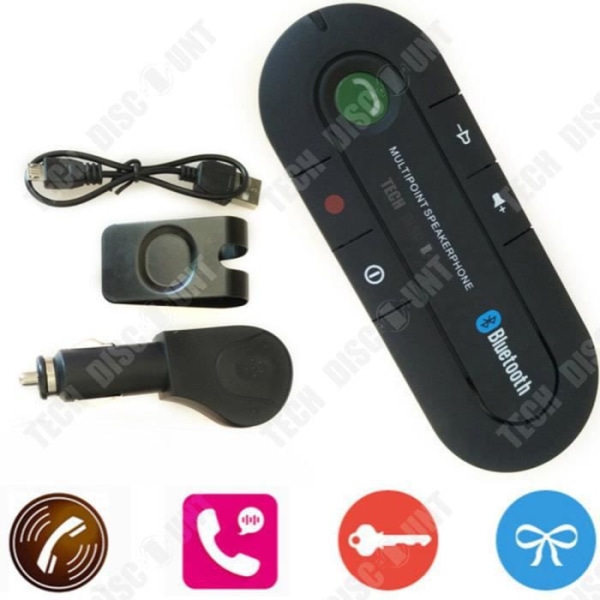 TD® Solskærm bil bluetooth hænder fri bil bluetooth telefon version 4.1 adapter modtager bluetooth
