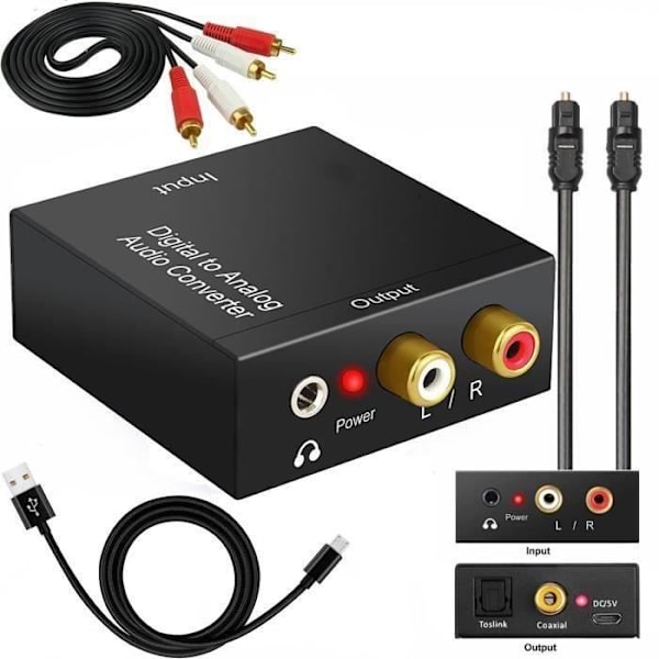 Äänimuunnin TD® 3,5 mm audio lähtö Laaja sovellusvalikoima Valmis käyttöön