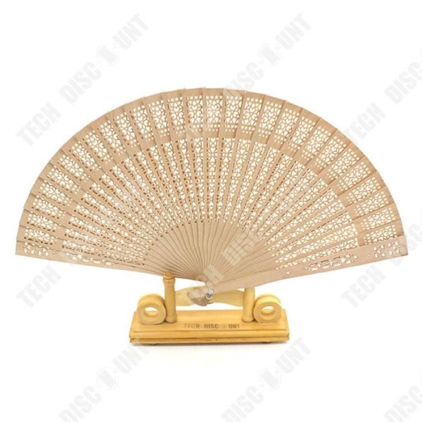 TD® Fan af Kemu i 9 tommer ensfarvet kvindelig fan fra Xiangyang fan af duftende træ blomsterhåndværk show fan til dans.