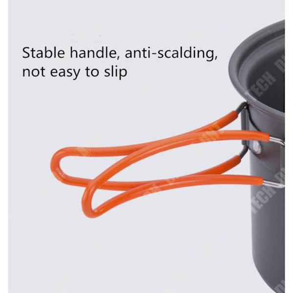 TD® Kit gryder camping inox skeer svamp køkken barbecue service udendørs picnic rustfri vandring rejse bærbar