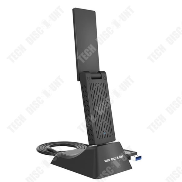 TD® Trådløst dual-band netværkskort USB3.0 AC1900M, 180 grader foldbart med basis forlængerkabel og bred dækning