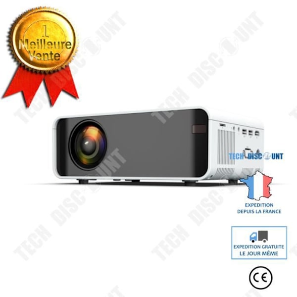 TD® Kannettava kotiprojektori HD 1080, langaton 4K puhelinprojektori