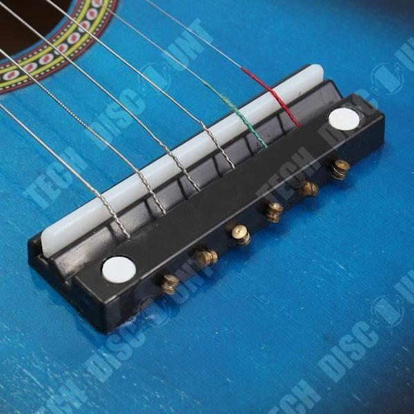 TD® Akustinen Kitara lapsille 6 Kieltä 15 Fretit Lelut Musiikki Lahja Joulu Lapsille sininen mitat 58 cm teräslangat