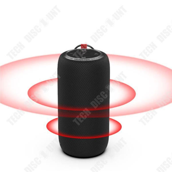 TD® S310 langaton Bluetooth-kaiutin ulkokäyttöön, kannettava, korkea äänenvoimakkuus, mini tykki, pitkä akkukesto, musta